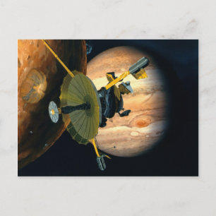 Jupiter und Lo Galileo-Sonde Postkarte