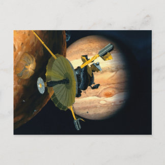 Jupiter und Lo Galileo-Sonde Postkarte