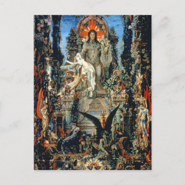 Jupiter und Semele, 1894-1895 (Öl auf Leinwand) Postkarte (Vorderseite)