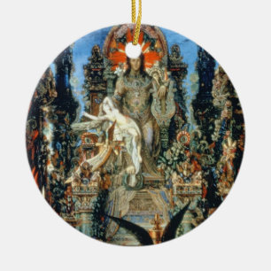 Jupiter und Semele, 1894-95 (Öl auf Leinwand) Keramik Ornament