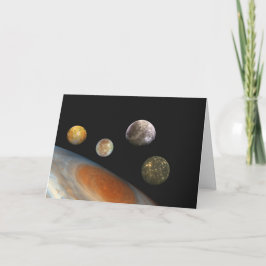 Jupiter und Vier Monde Galiläa Satellites Karte