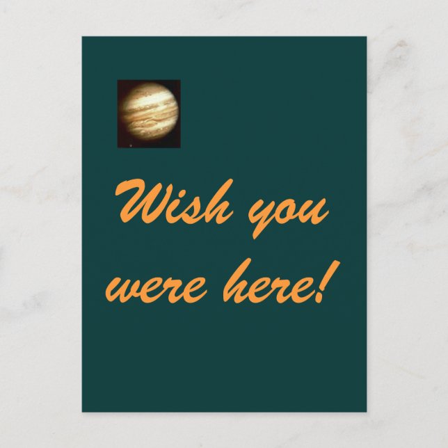 Jupiter - Wish you were here postcard Postkarte (Vorderseite)