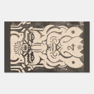 Jupiter Zeus King of Gods Griechische Mythologie B Rechteckiger Aufkleber