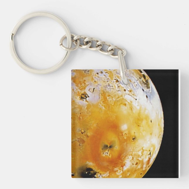 Jupitermond Io Schlüsselanhänger (Vorderseite)