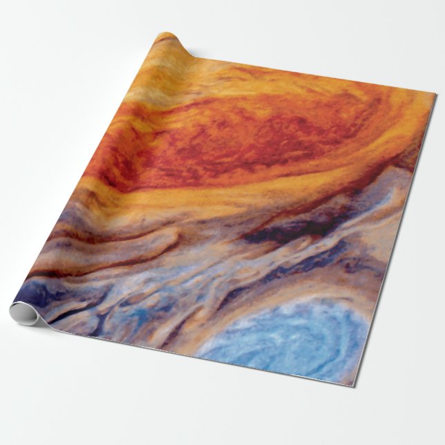Jupiter's Great Red Spot - NASA Voyager Foto Geschenkpapier (Ungerollt)