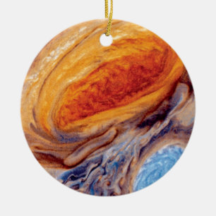 Jupiter's Great Red Spot - NASA Voyager Foto Keramik Ornament