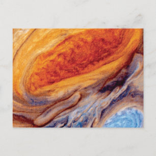 Jupiter's Great Red Spot - NASA Voyager Foto Postkarte