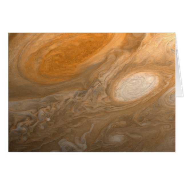 Jupiters große rote Stelle der Karte von des (Vorderseite (Horizontal))