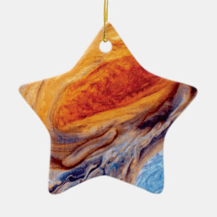 Jupiters Großer Roter Fleck - NASA Voyager-Foto Keramikornament
