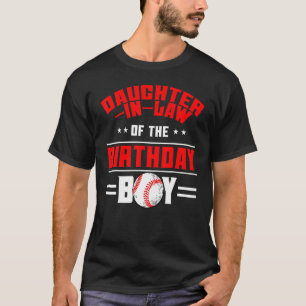 Jura-Tochter des Geburtstags Boy Baseball-Themas T-Shirt