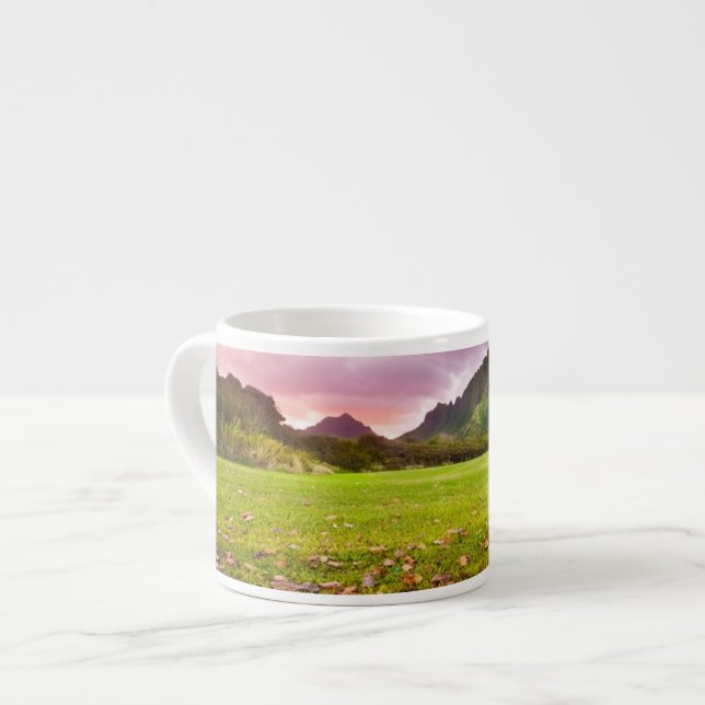 Jurasonnenuntergang Espressotasse (Vorderseite Links)