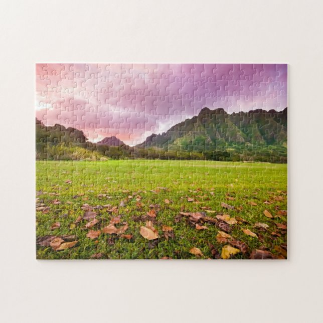 Jurasonnenuntergang Puzzle (Horizontal)