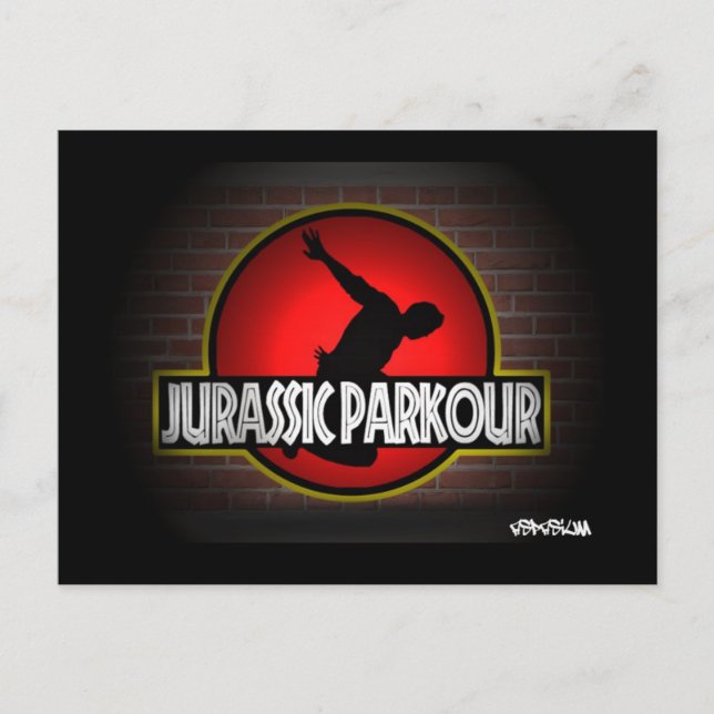 Jurassi Parkour cartolina Postkarte (Vorderseite)