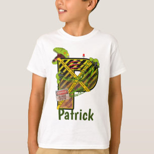 Jurassic Alphabet   Individuelle Name des Anfangss T-Shirt