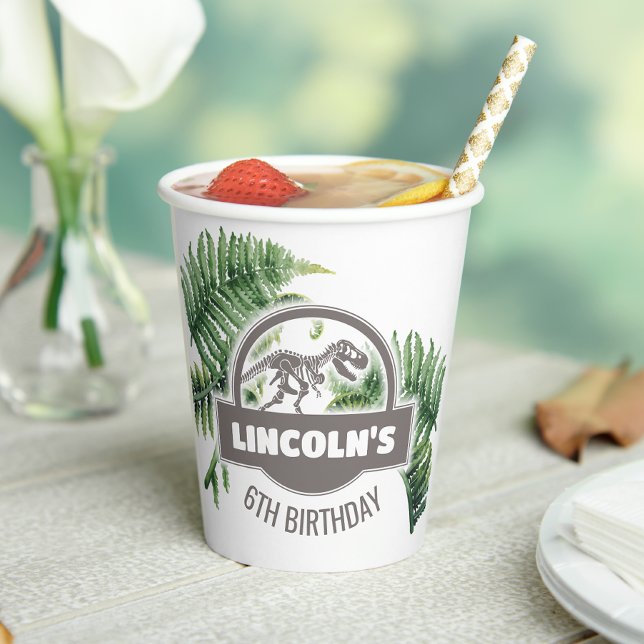 Jurassic Birthday Party Paper Cups Pappbecher (Von Creator hochgeladen)