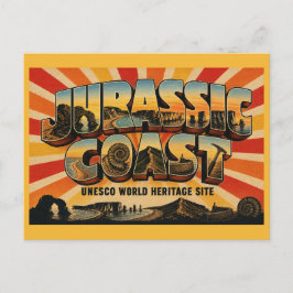 Jurassic Coast England UNESCO-Welterbe Postkarte