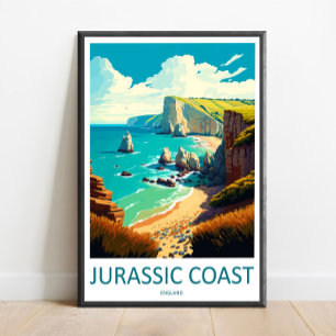 Jurassic Coast Reise Druck Wandkunst Jurassic Coas Poster
