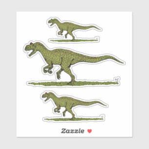 Jurassic Dinosaur Allosaurus Aufkleber