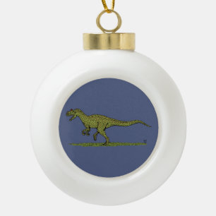 Jurassic Dinosaur Allosaurus Keramik Kugel-Ornament