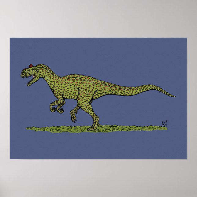 Jurassic Dinosaur Allosaurus Poster (Vorne)