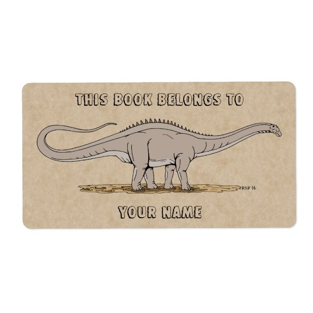 Jurassic Dinosaur Apatosaurus Buchzeichen (Vorne)