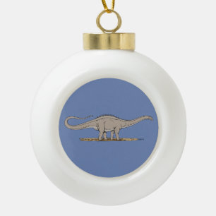 Jurassic Dinosaur Apatosaurus Keramik Kugel-Ornament