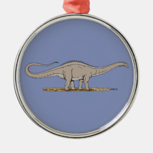 Jurassic Dinosaur Apatosaurus Ornament Aus Metall