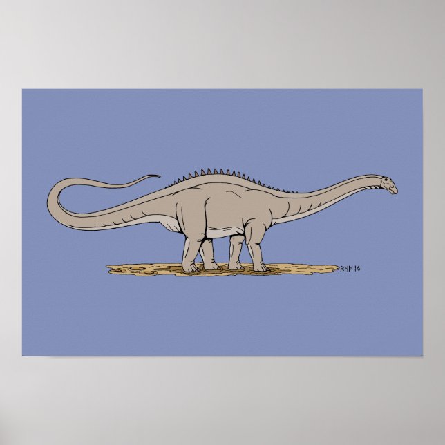 Jurassic Dinosaur Apatosaurus Poster (Vorne)