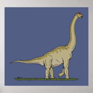 Jurassic Dinosaur Brachiosaurus Poster