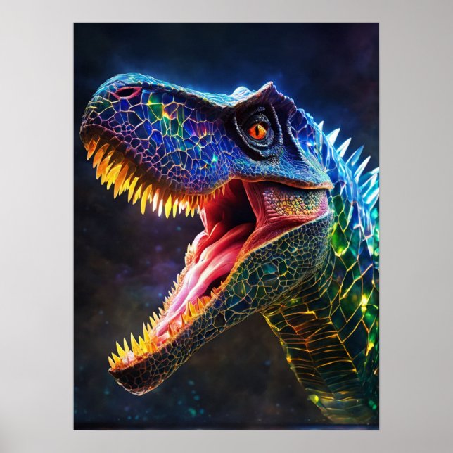 Jurassic Dinosaur Poster - prähistorische T-Rex Ar (Vorne)