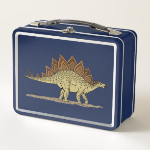 Jurassic Dinosaur Stegosaurus Metall Lunch Box