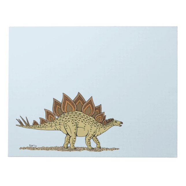 Jurassic Dinosaur Stegosaurus Notizblock (Vorderseite)