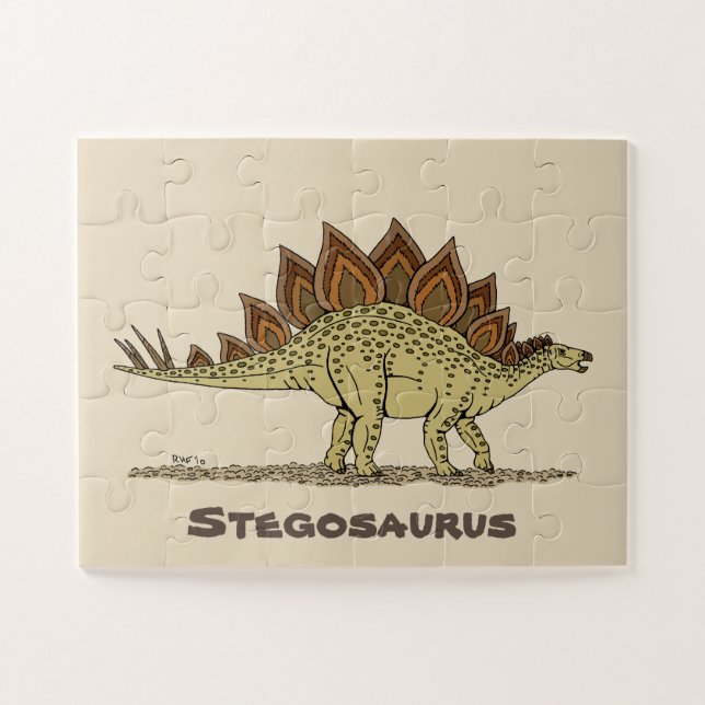 Jurassic Dinosaur Stegosaurus Puzzle (Horizontal)
