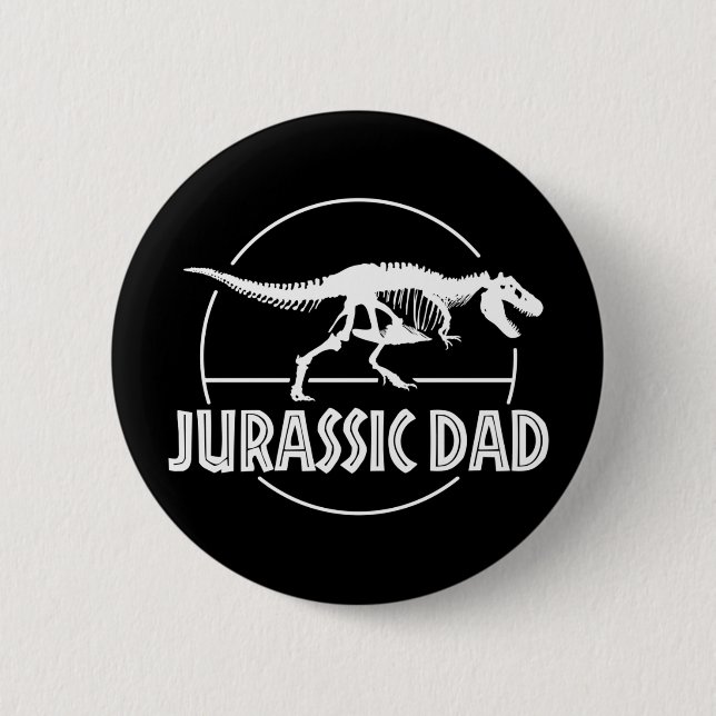 Jurassic Dinosaur Vater Button (Vorderseite)