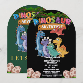 Jurassic Dinosaurs Themed Invitation Einladung