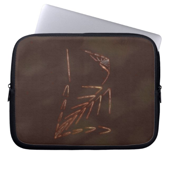 Jurassic Fossil Laptopschutzhülle (Vorderseite)