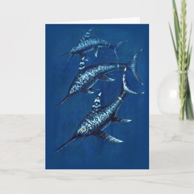 Jurassic Ichthyosaur Greetings Card Karte (Vorderseite)