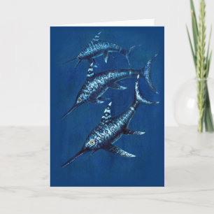 Jurassic Ichthyosaur Greetings Card Karte
