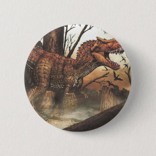 Jurassic Journey: Dinosaur in seinem natürlichen L Button