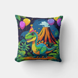 Jurassic Jungle Birthday Pillow Kissen