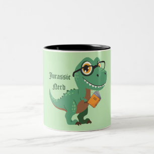 Jurassic Nerd Zweifarbige Tasse