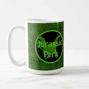 Jurassic Perk Grüne Dinosaurier-Haut Kaffeetasse
