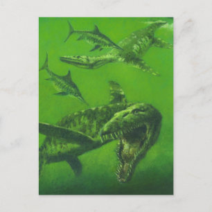 Jurassic Pliosaur Postcard Postkarte