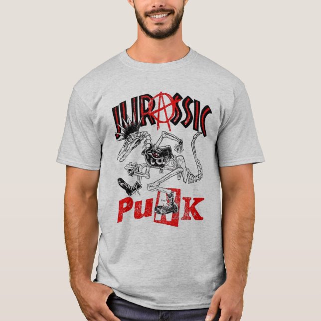 Jurassic Punk Geek T-Shirt (Vorderseite)