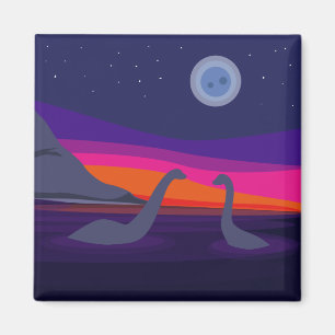 Jurassic Sunset Magnet