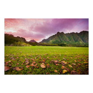 Jurassic Sunset Poster