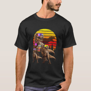 Jurassic T Rex Family Retro Vintage World  Dinosau T-Shirt