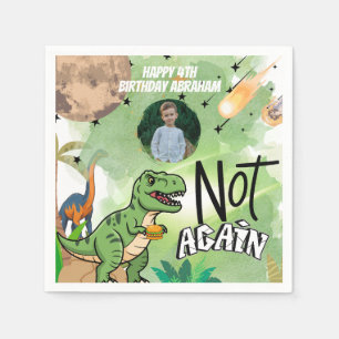 Jurassic-themenbezogener humorvoller "Nicht wieder Serviette