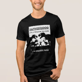 Jurassic Vater Funny Zitat Schwarzvatertag Tri-Blend Shirt