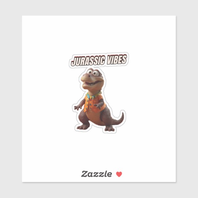 Jurassic Vibes Aufkleber (Blatt)